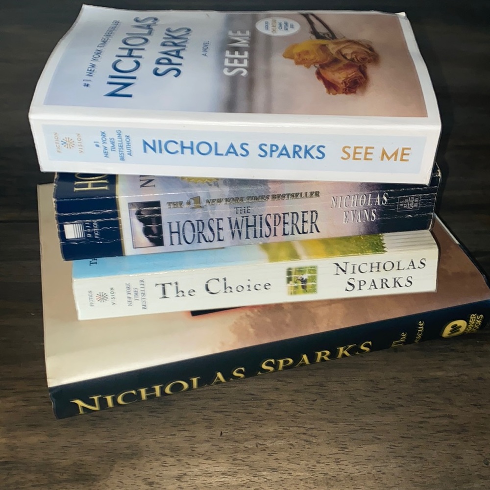 Nicholas Sparks Author Book Lot of 4